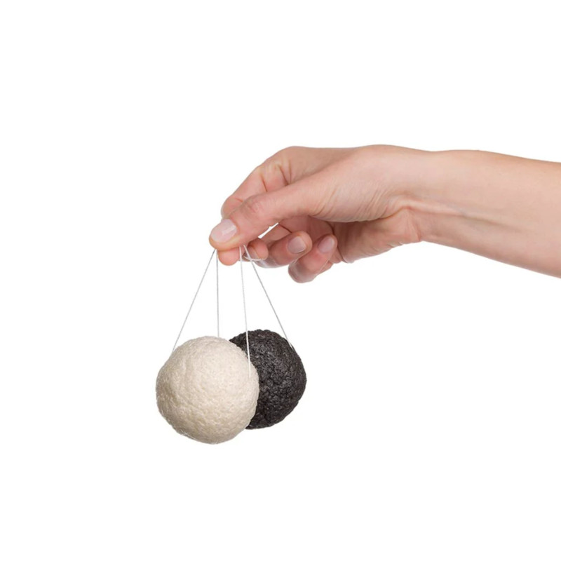 Esponja Konjac Purifying con Ceniza Activa de Bambú - Usu Cosmetics 