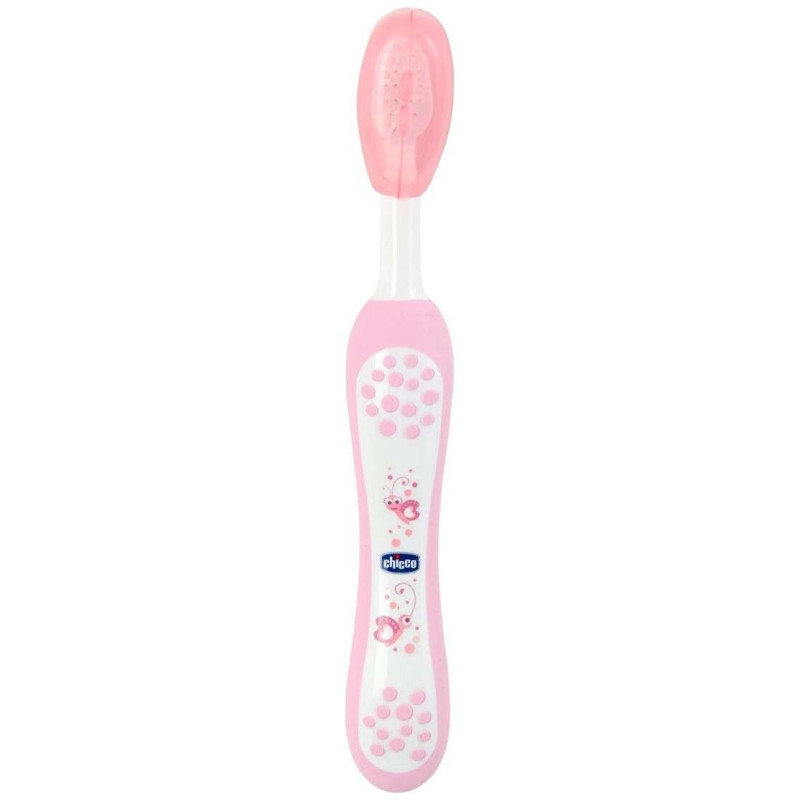 Cepillo de Dientes de Cerdas Suaves 6m+ Rosa, 1 Ud - Chicco