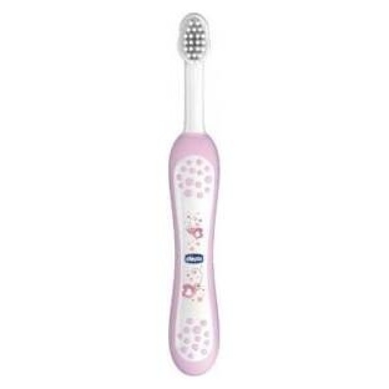 Cepillo de Dientes de Cerdas Suaves 6m+ Rosa, 1 Ud - Chicco