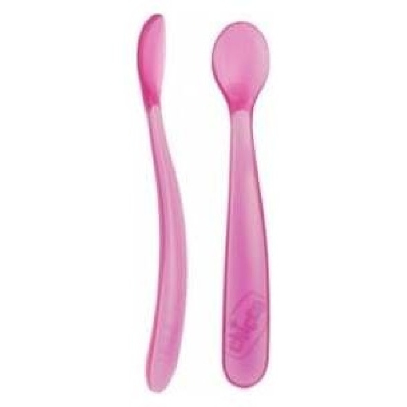 Chico Infantil Silic Rosa 6m 2ud - Cuchara