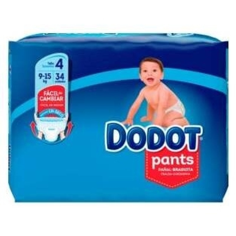 Pañal Infantil Pants T - 4 9 - 15kg 34uds - Dodot