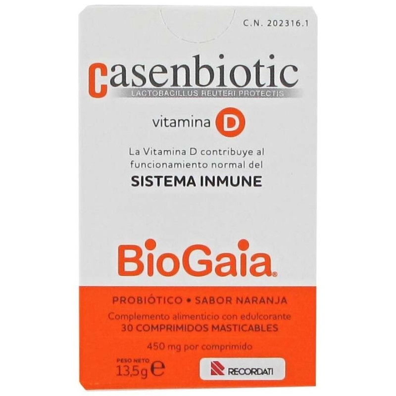 Vitamina D Naranja 30comp Masticables - Casenbiotic