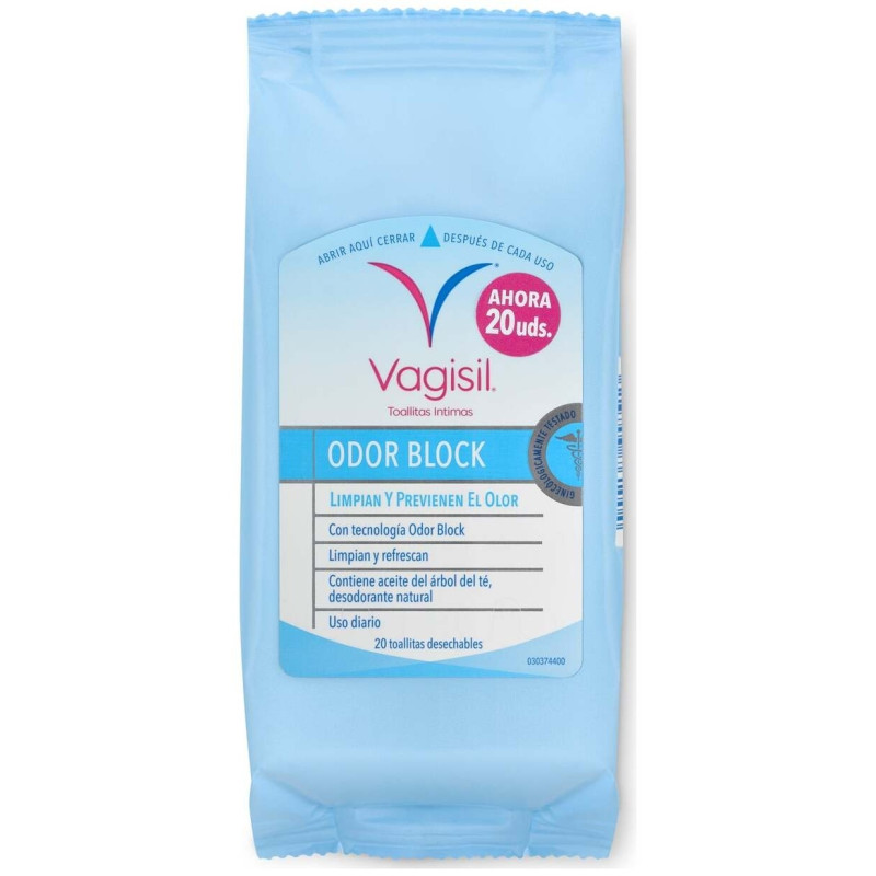 Vagisil Toallitas Íntimas Odor Block 10 Uds. - Combe