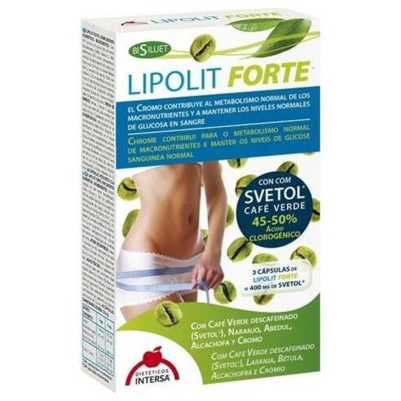 Lipolit Forte Com Café Verde Descafeinado 60caps - Intersa