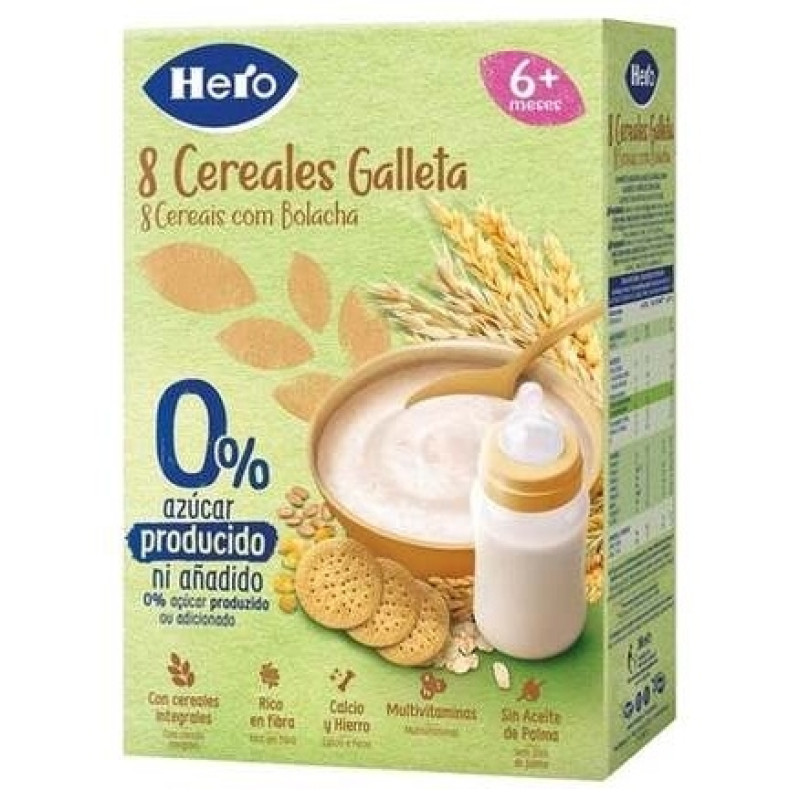Baby Papilla 8 Cereales con Galleta 340g - Hero