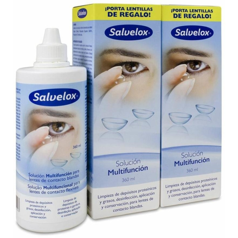 Solución Única Pack de 2 Unidades X 360ml + Portalentes - Salvelox