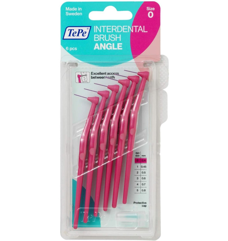 Cepillo Interdental - Tepe Angle (0.40 mm Rosa) - Inibsa