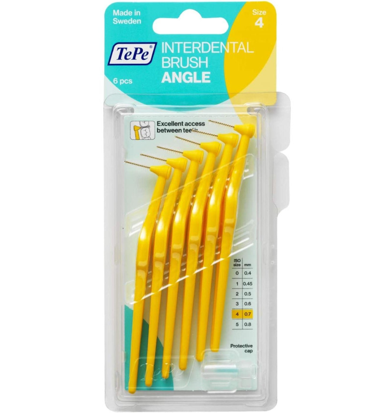 Cepillo Interdental - Tepe Angle (0.7 mm Amarillo) - Inibsa