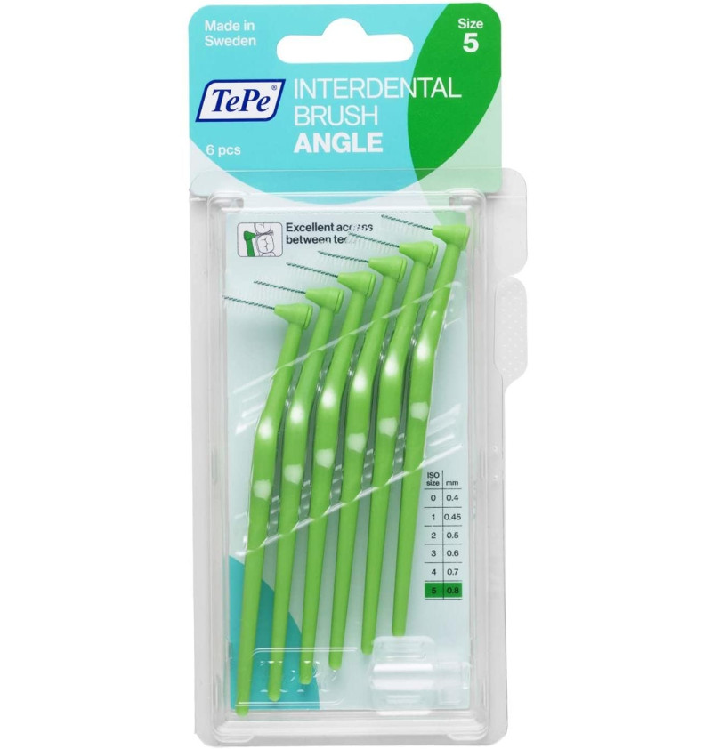Cepillo Interdental - Tepe Angle (0.8 mm Verde) - Inibsa