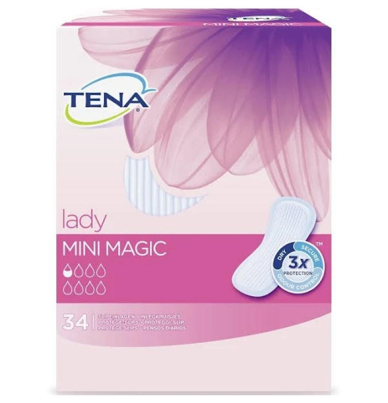 Absorbente Incontinencia Orina Ligera - Tena Discreet Mini Magic (34 Unidades) - Sca Hygiene Products