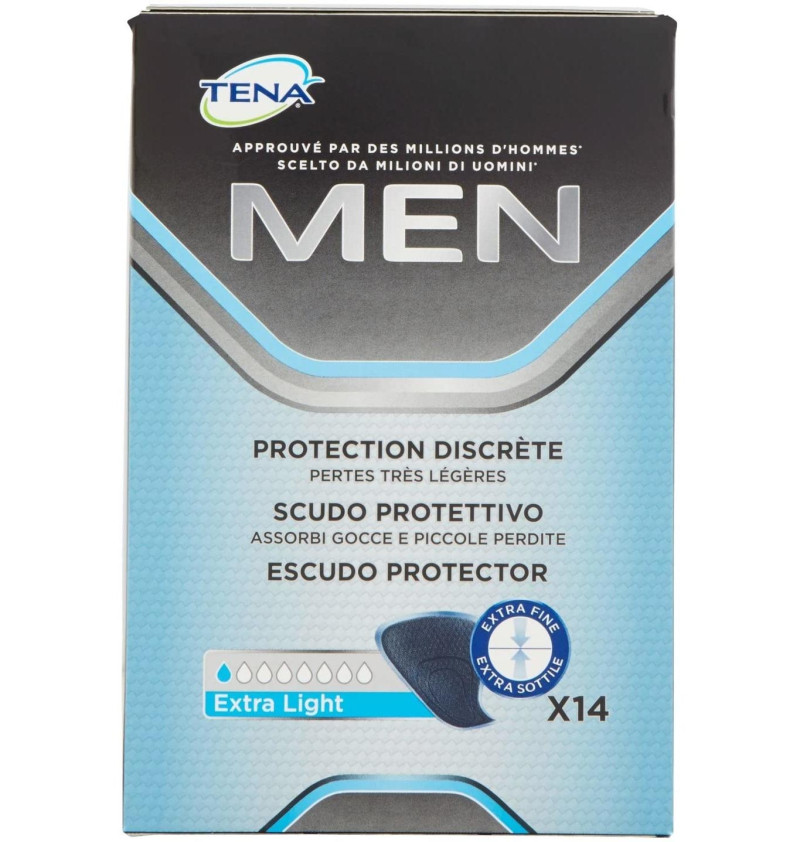 Absorbente Incontinencia Orina Ligera - Tena Men Level - 0 (14 Unidades) - Sca Hygiene Products