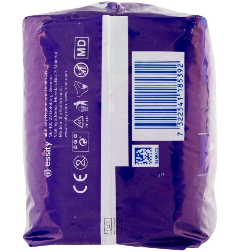 Absorbente Incontinencia Orina Noche Anatomico - Tena Discreet Noche Normal (10 Unidades) - Bsn Medical
