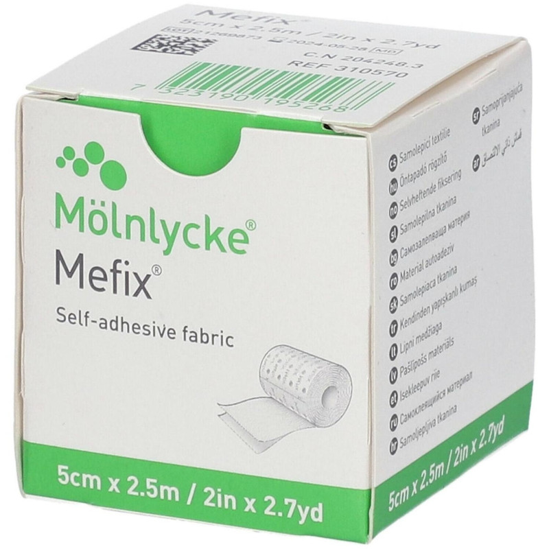 Mefix Hipoalergénico Rollo 2,5 M, 1 Ud - Esparadrapo