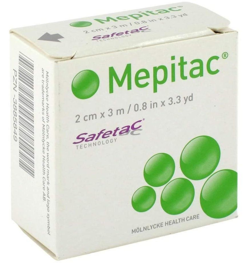Esparadrapo - Mepitac Fijacion Suave Silicona (1 Unidad 3 M X 2 Cm) - Mepitac