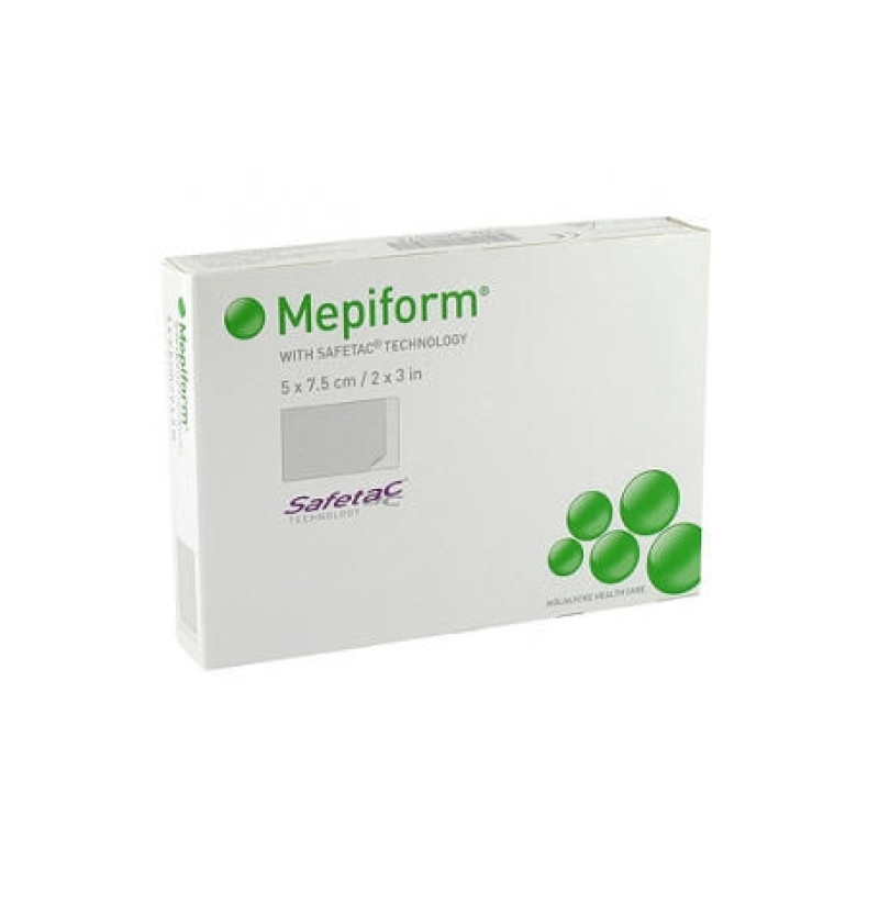 Mepiform Silicona Reductor de Cicatrices (5 Unidades 7,5 cm X 5 Cm) - Molnlycke Helth