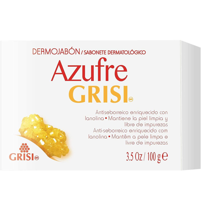 Jabon Grisi Azufre (1 Envase 100 g) - Biosalud