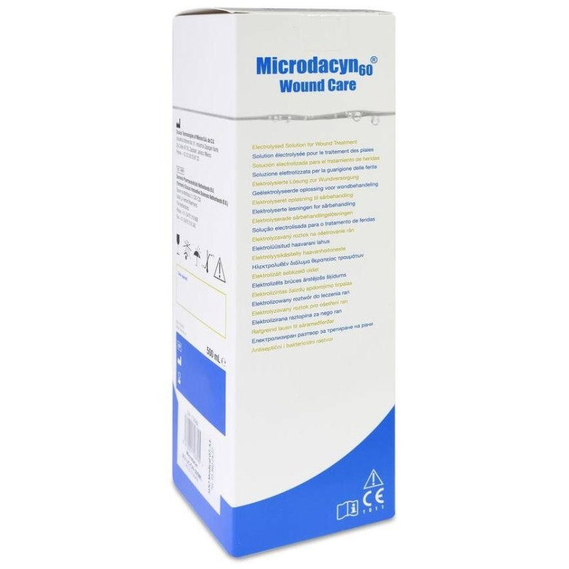 Microdacyn 60 Woundcare Solución, 500 ml - Welnia