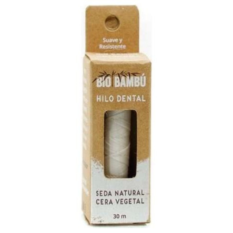 Hilo Dental Seda Natural con Cera Vegetal 30metros - Biobambu