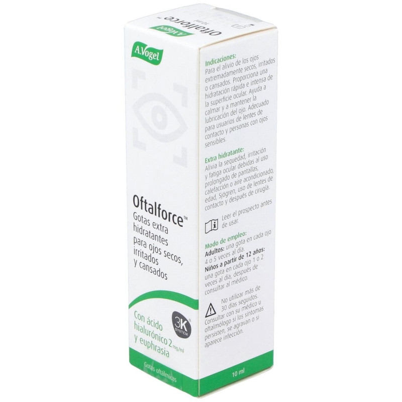 Oftalforce Gotas para Ojos Secos 10ml - A.vogel - Bioforce