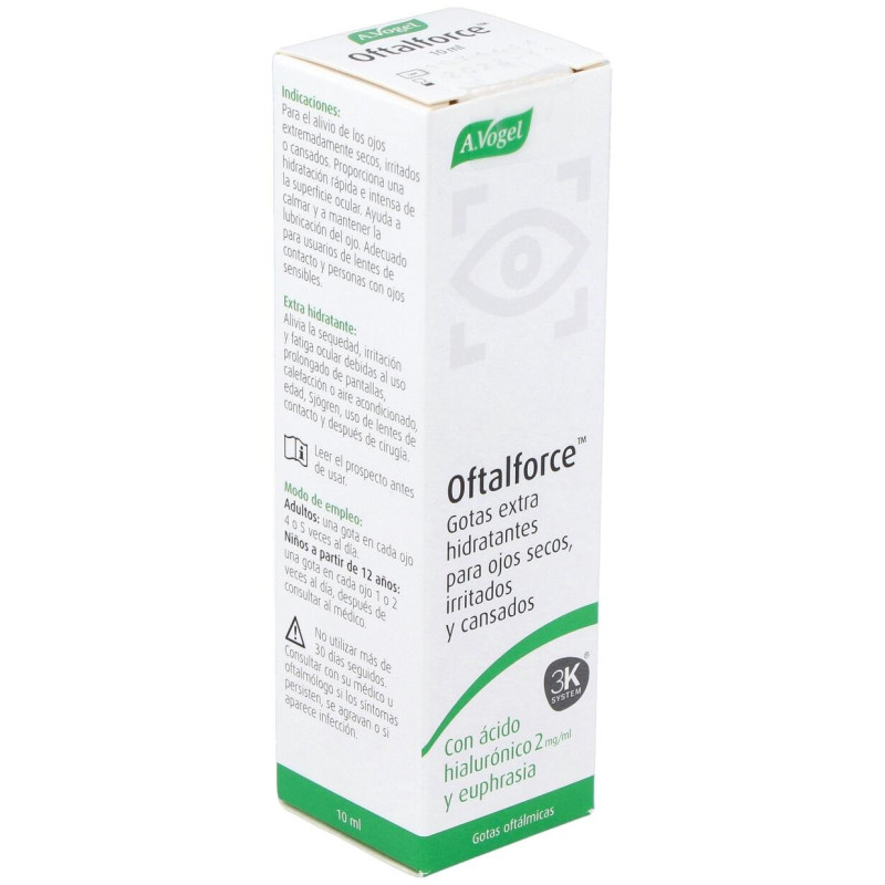 Oftalforce Gotas para Ojos Secos 10ml - A.vogel - Bioforce