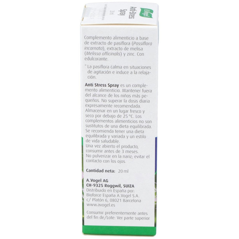 A.vogel Spray Sublingual Anti Stress 20ml - A.vogel - Bioforce