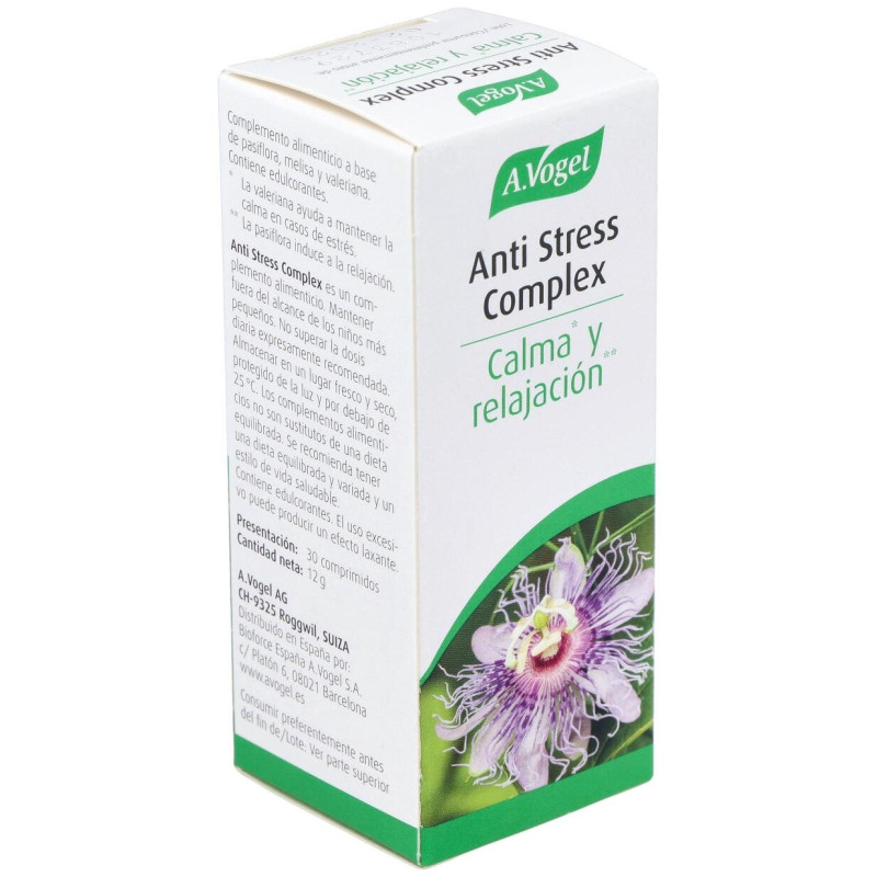 A. Vogel Anti - Stress Complex Suplemento para Relajar el Sistema Nervioso 30 Comprimidos - A.vogel - Bioforce