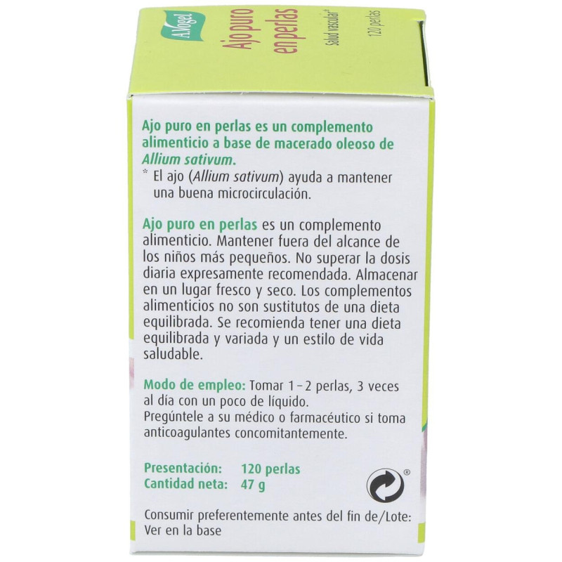 A. Vogel Ajo Puro en Perlas 120uds - A.vogel - Bioforce