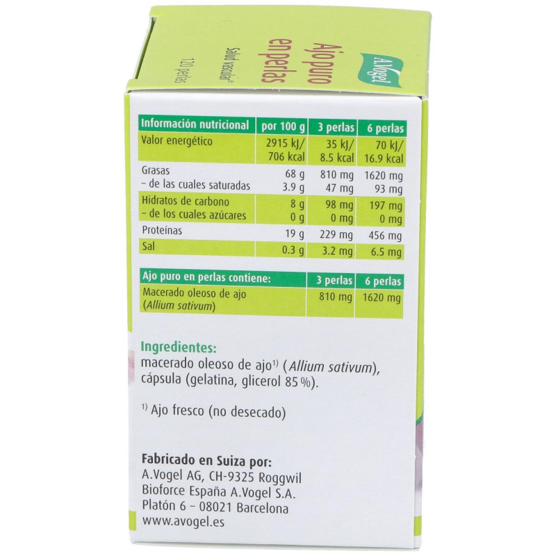 A. Vogel Ajo Puro en Perlas 120uds - A.vogel - Bioforce