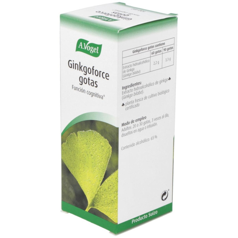 A. Vogel Ginkgoforce Gotas 100ml - A.vogel - Bioforce