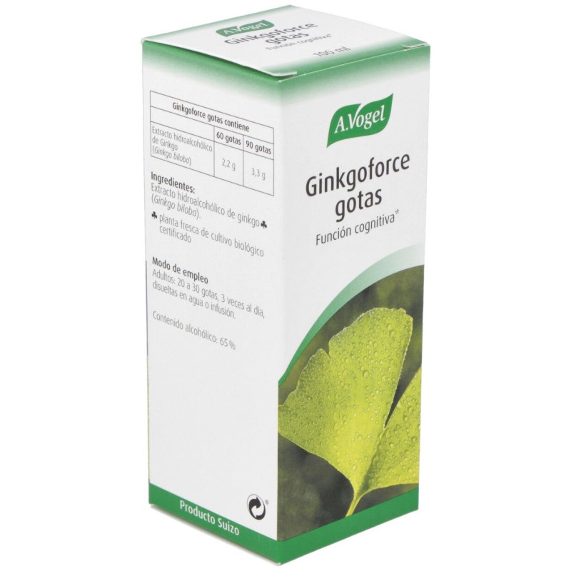 A. Vogel Ginkgoforce Gotas 100ml - A.vogel - Bioforce