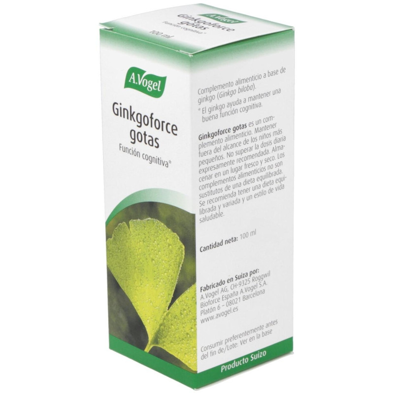 A. Vogel Ginkgoforce Gotas 100ml - A.vogel - Bioforce