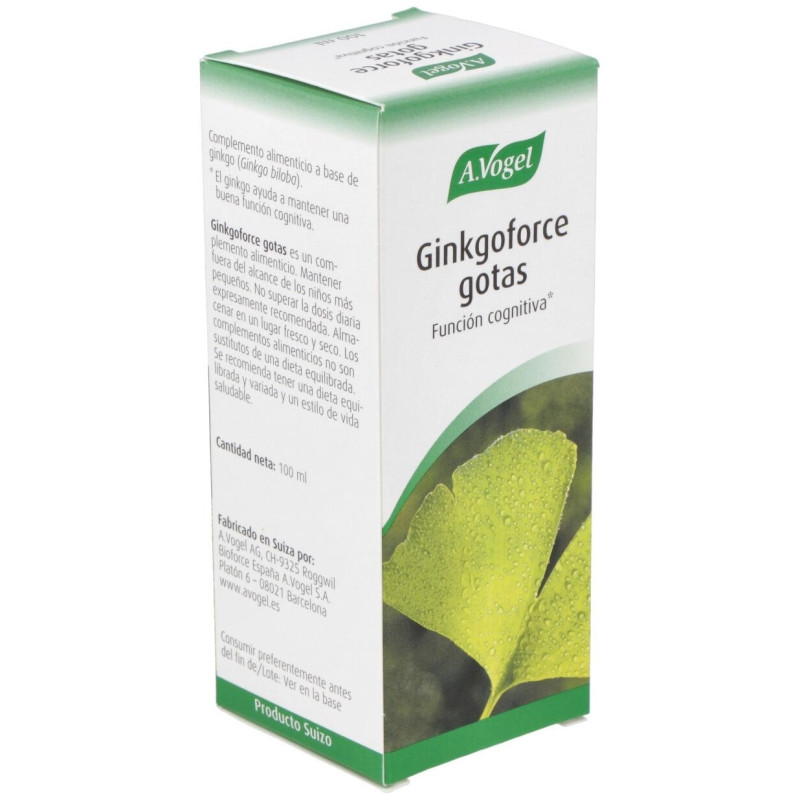 A. Vogel Ginkgoforce Gotas 100ml - A.vogel - Bioforce