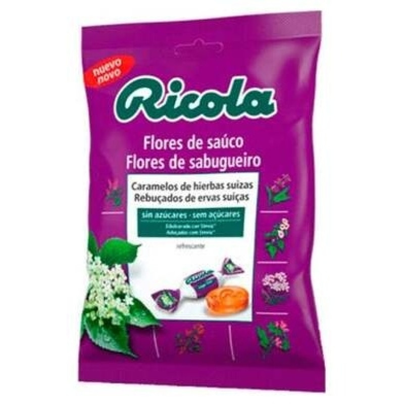 Caramelos de Flores de Saúco sin Azúcar 70g - Ricola