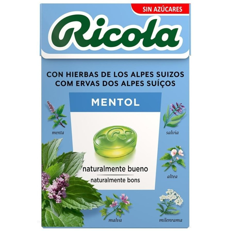 Caramelos con Mentol sin Azúcar 50g - Ricola