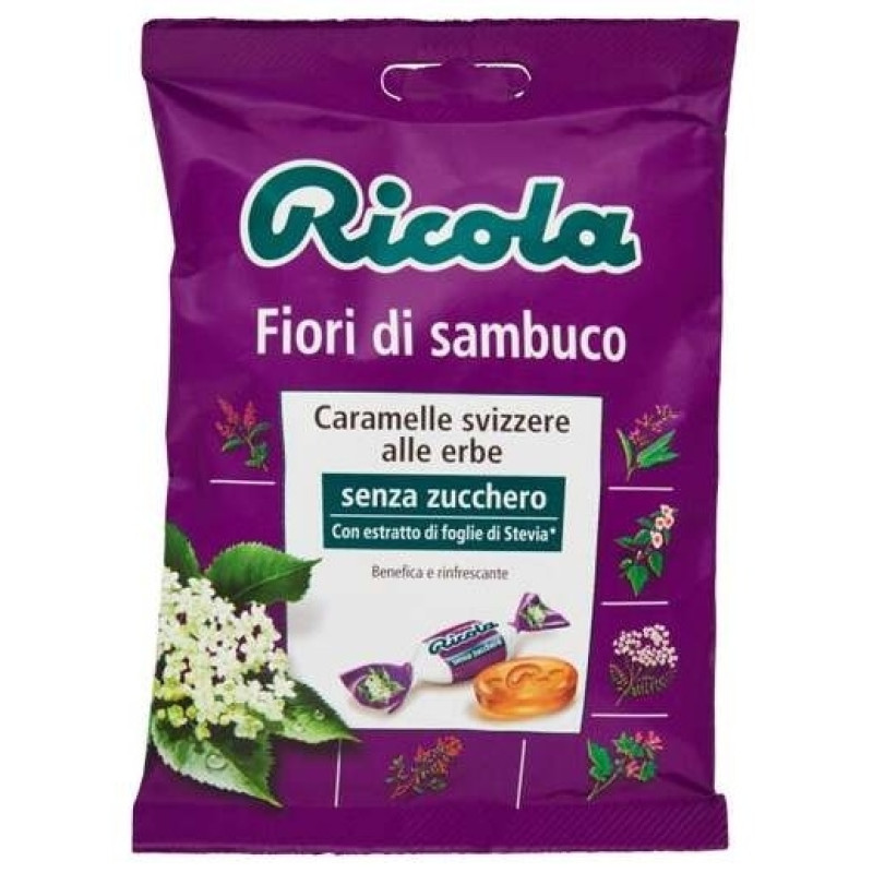 Caramelos de Flores de Saúco sin Azúcar 70g - Ricola