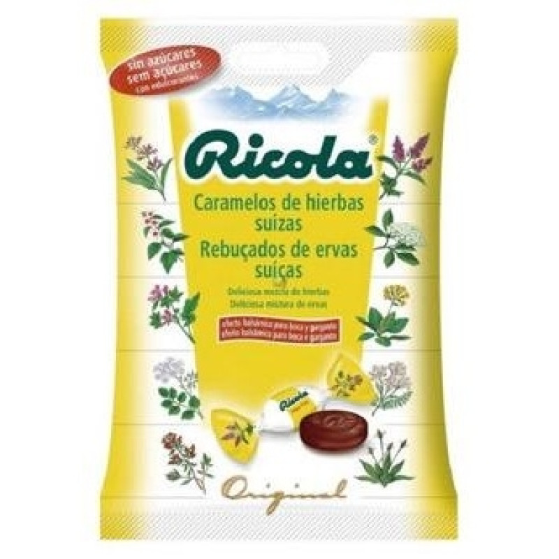Caramelos Hierbas Suizas sin Azúcar, 70 g - Ricola