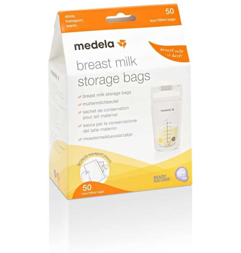 Bolsa Leche Materna, 50 Unidades. - Medela