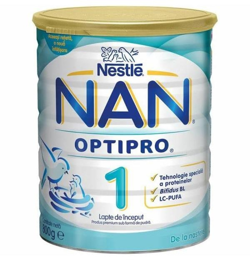 Nan Optipro 1 Leche Lactantes (1 Envase 800 g) - Nestlé