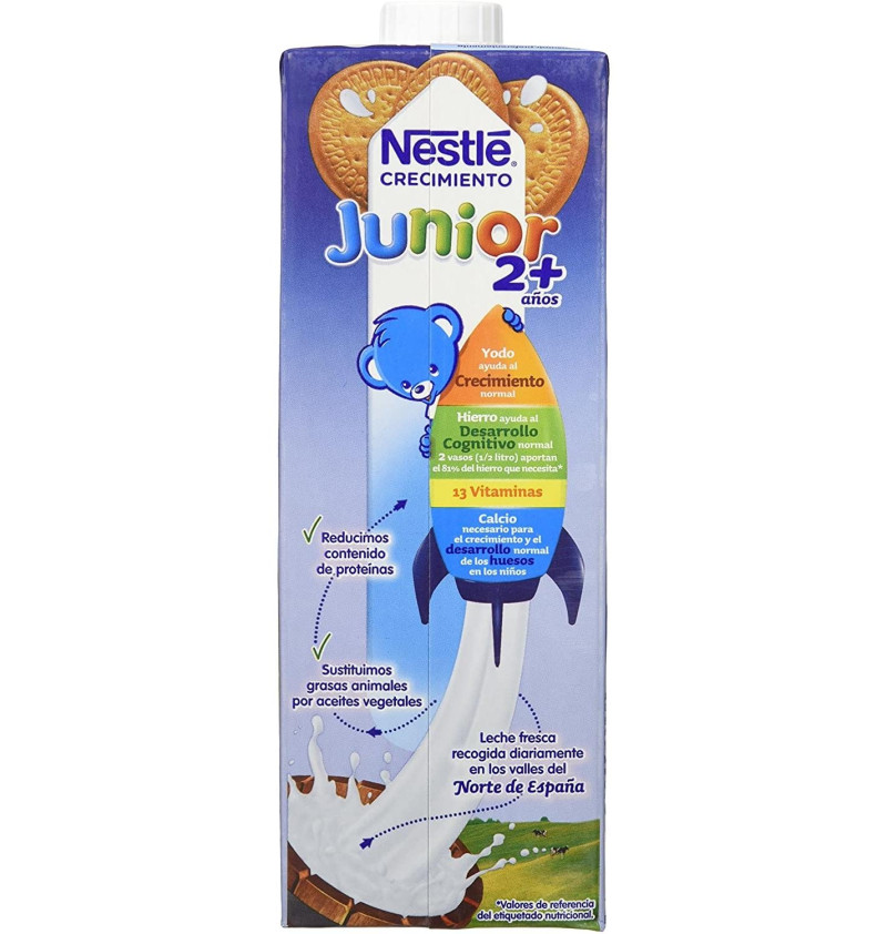 Nestle Junior Crecimiento 2 + Galleta (1 Brick 1000 Ml)