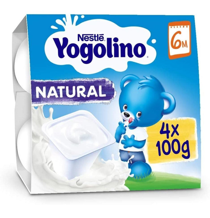 Nestle Yogolino (4 Tarrinas 100 g Sabor Natural) - Nestlé