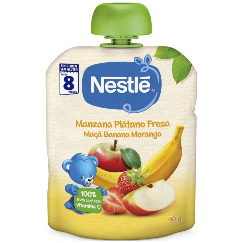 Nestlé Naturnes Manzana Platano y Fresa 90g - Nestl