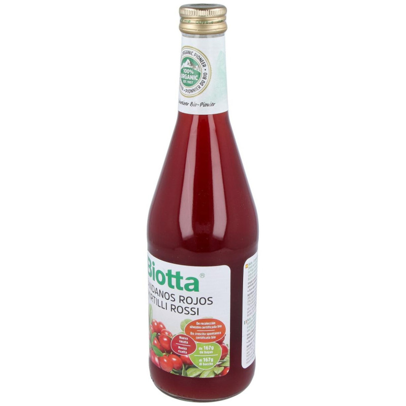 Jugo de Arándanos Rojos Plus Bio 500ml - Biotta