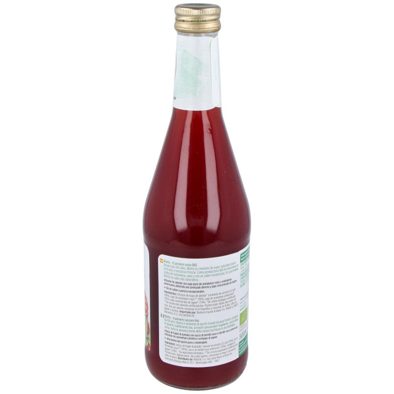 Jugo de Arándanos Rojos Plus Bio 500ml - Biotta
