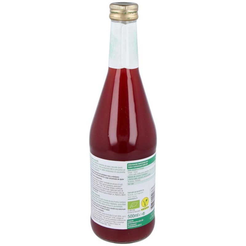 Jugo de Arándanos Rojos Plus Bio 500ml - Biotta