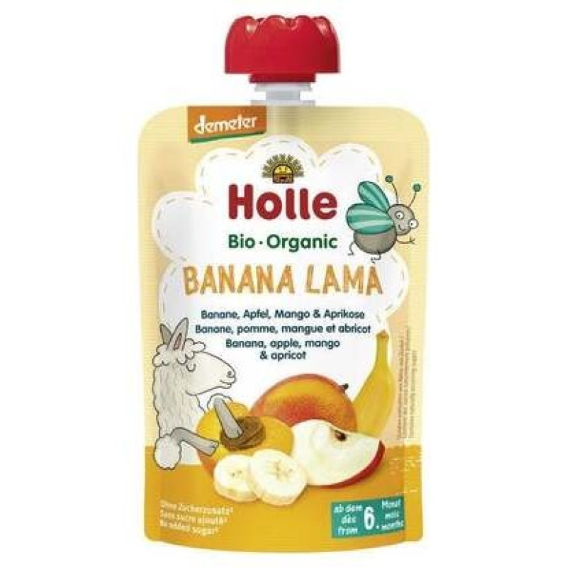 Smoothie Platano_ Manzana_ Mango Albaricoque +6m 100ml - Holle