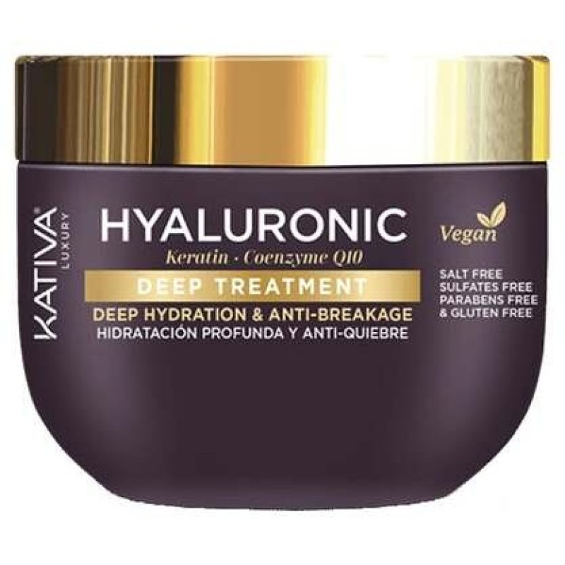 Hyaluronic Keratin y Coenzyme Q10 Deep Treatment 300ml - Kativa