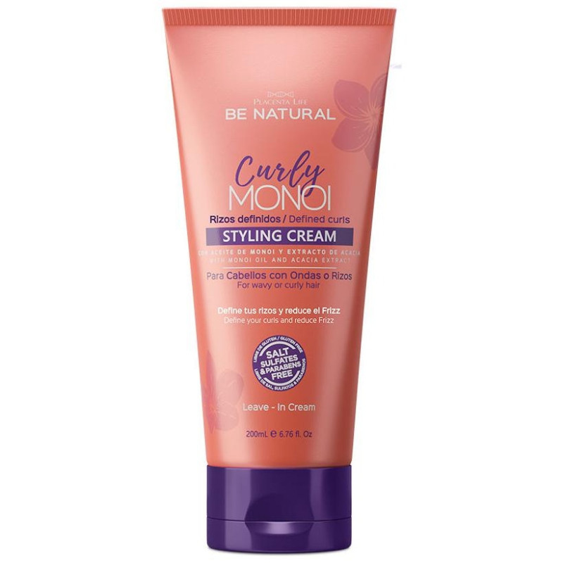 Be Natural Crema Rizos Definidos Curly Monoi Styling Cream 200Ml