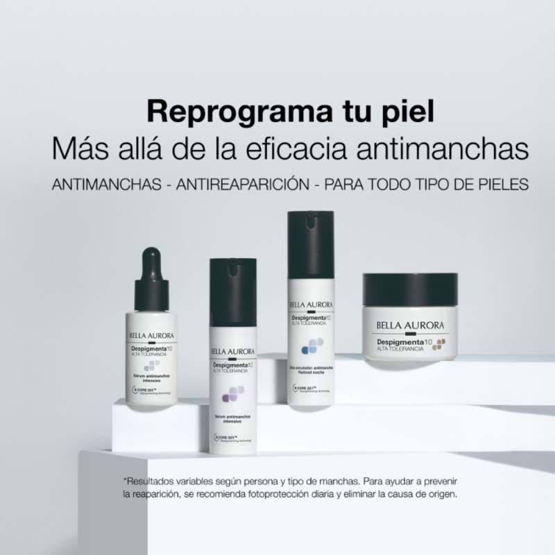 Despigmenta10 Crema Antimanhas Iluminadora, 50 ml - Bella Aurora Labs