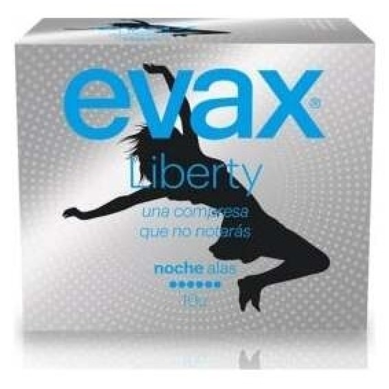 Liberty Noche Compresas con Alas 9u - Evax