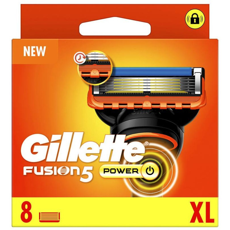 Fusion 5 Power Recambio 8uds - Gillette